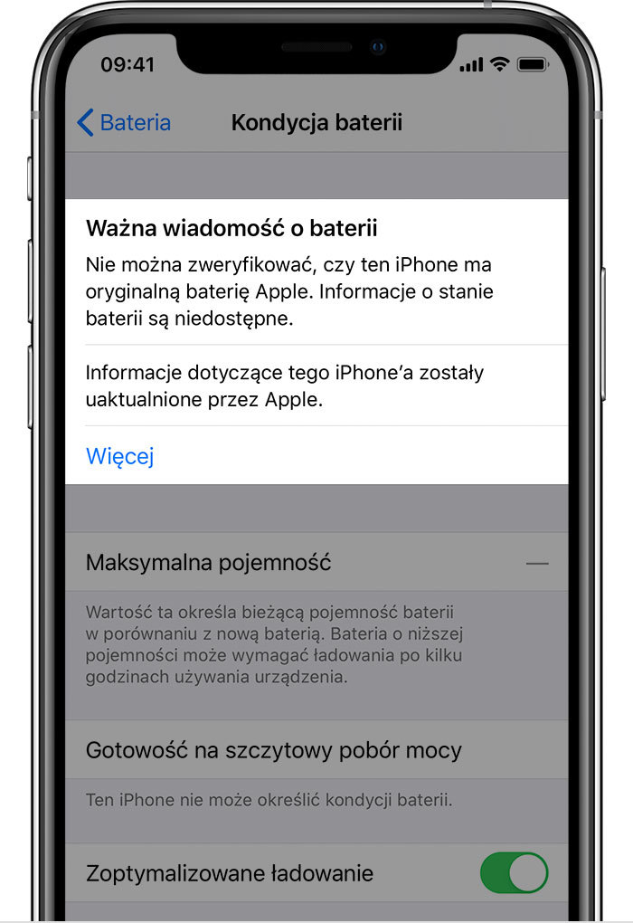 Bateria i wydajność telefonu iPhone - Wsparcie Apple (PL)