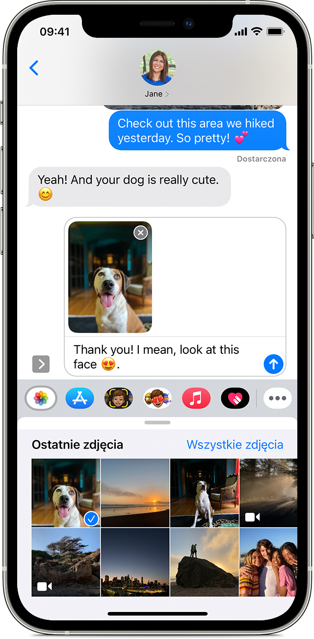 Wysylanie Zdjec Nagran Wideo I Wiadomosci Glosowych Z Telefonu Iphone Ipada Lub Ipoda Touch Wsparcie Apple