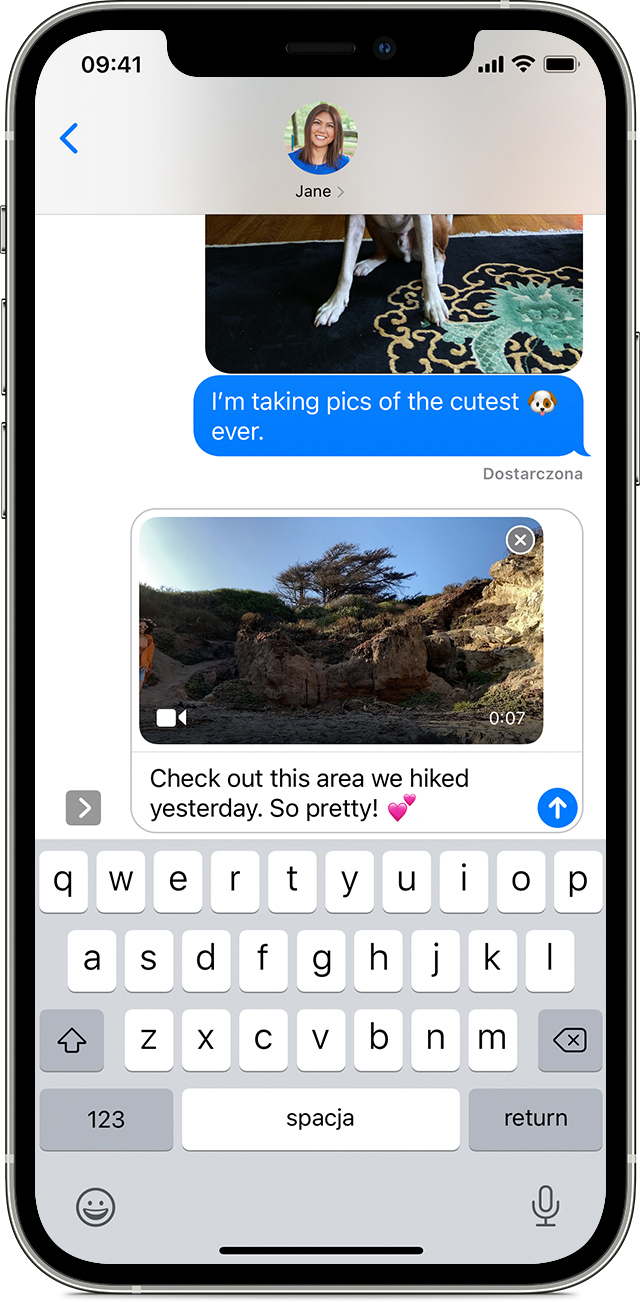Wysylanie Zdjec Nagran Wideo I Wiadomosci Glosowych Z Telefonu Iphone Ipada Lub Ipoda Touch Wsparcie Apple