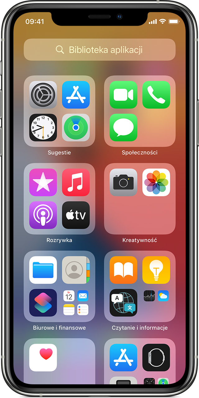Organizowanie Ekranu Poczatkowego I Biblioteki Aplikacji Na Telefonie Iphone Wsparcie Apple