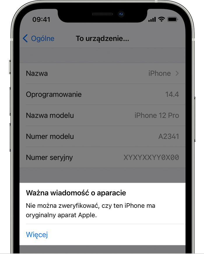 Informacje o oryginalnych aparatach telefonów iPhone - Wsparcie Apple