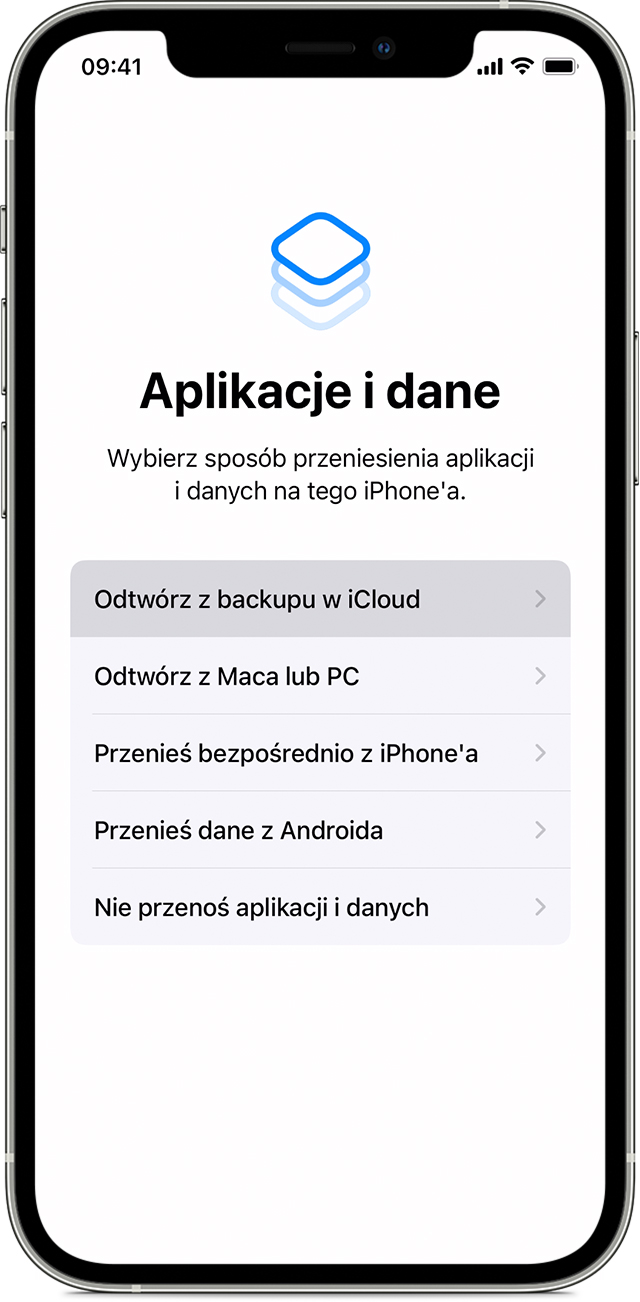 Przenoszenie Zawartosci Z Poprzedniego Urzadzenia Z Systemem Ios Na Nowy Telefon Iphone Ipada Lub Ipoda Touch Przy Uzyciu Uslugi Icloud Wsparcie Apple