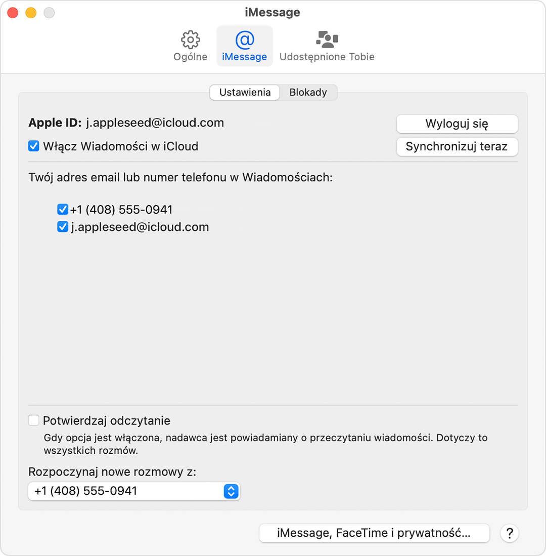 Dodawanie i usuwanie numeru telefonu w aplikacjach Wiadomości i FaceTime -  Wsparcie Apple (PL)