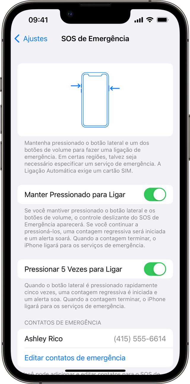 Um iPhone mostrando a tela 