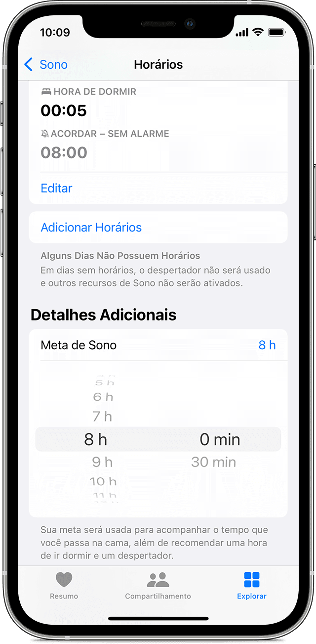 app monitorar sono apple watch