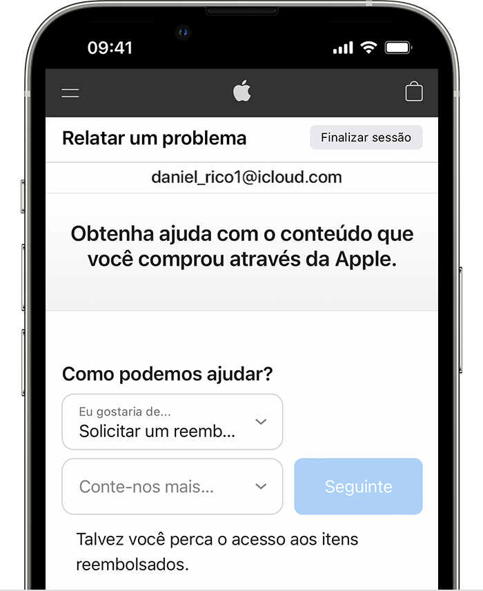 Como pedir reembolso na Apple App Store