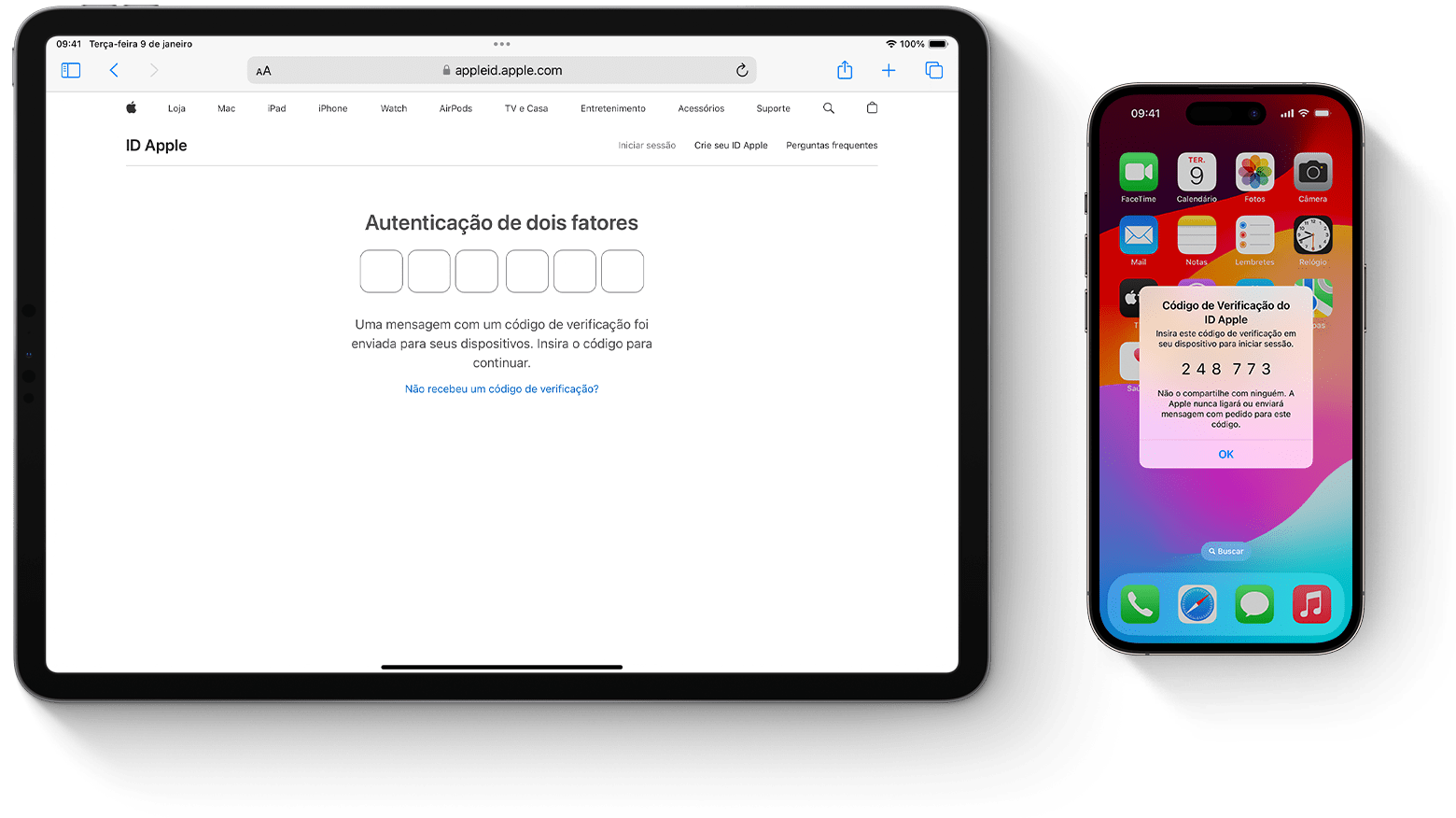 Defina um código no iPad - Suporte da Apple (BR)