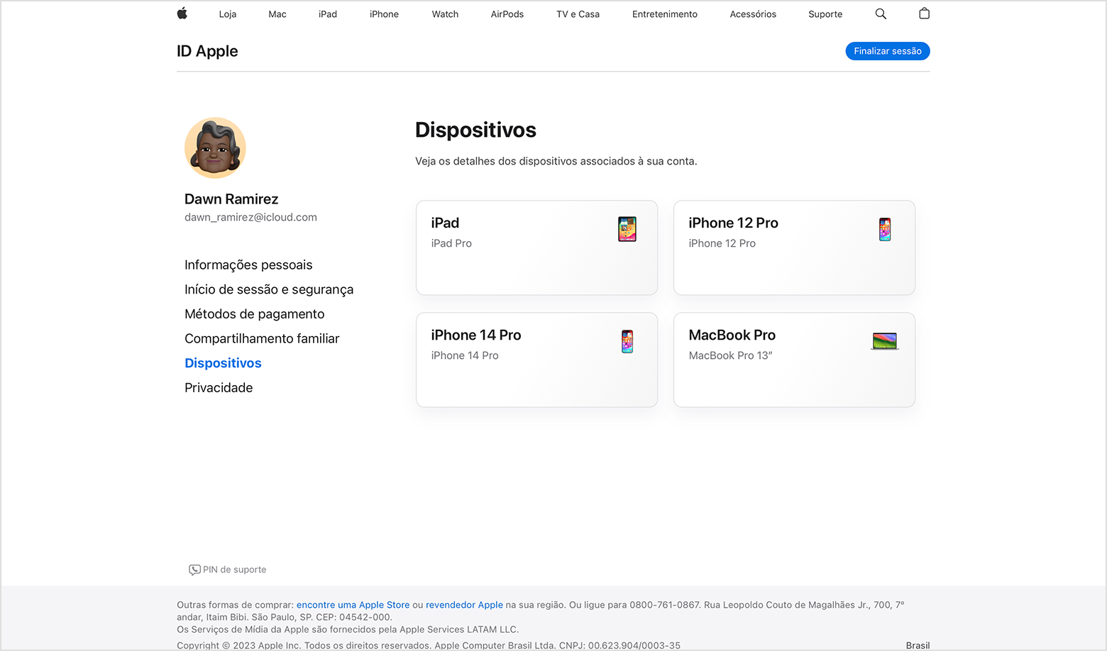 Gerenciar os apps com Iniciar sessão com a Apple - Suporte da