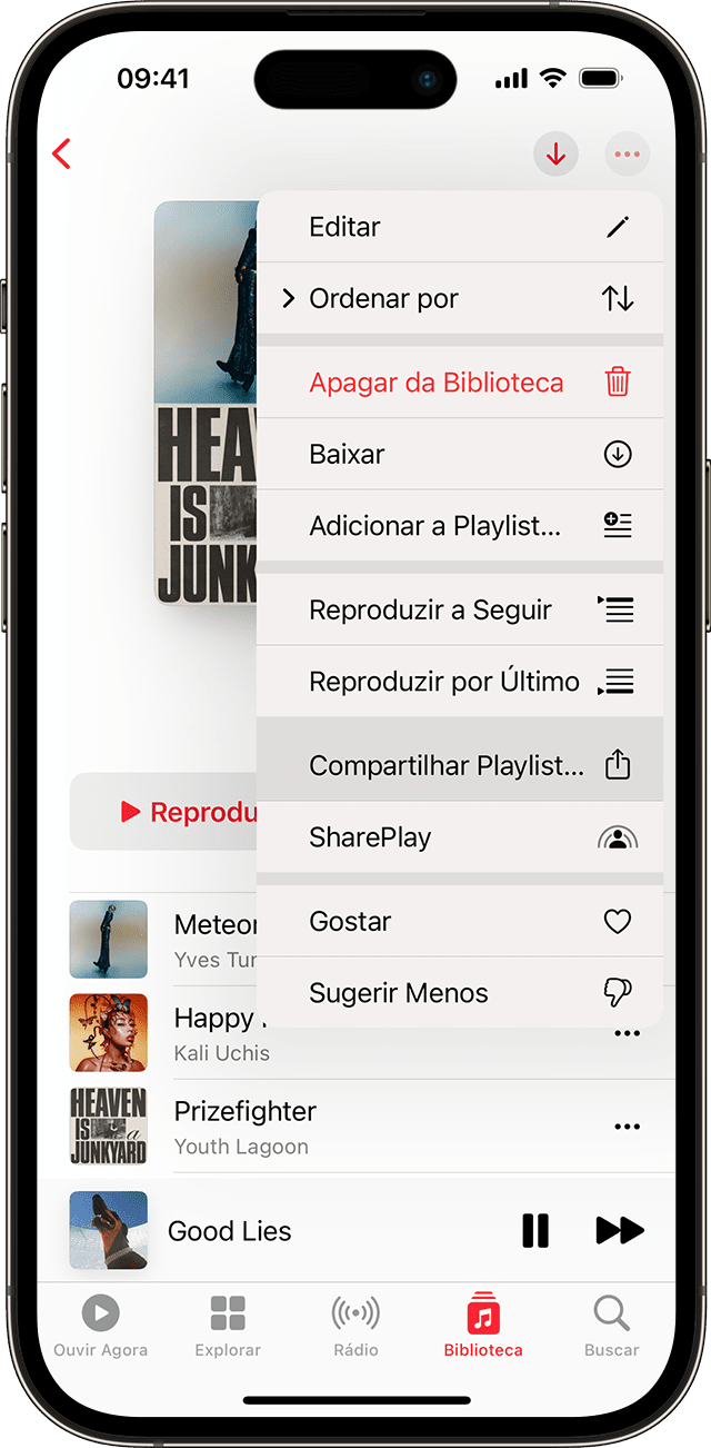 Ver letras e cantar no Apple Music no iPhone ou iPad - Suporte da Apple (BR)