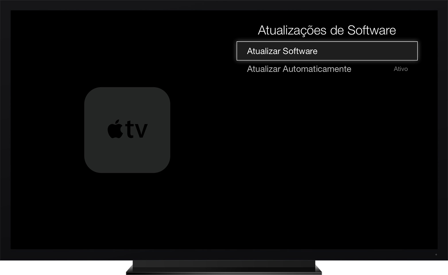 Atualize o software do Apple TV Suporte da Apple