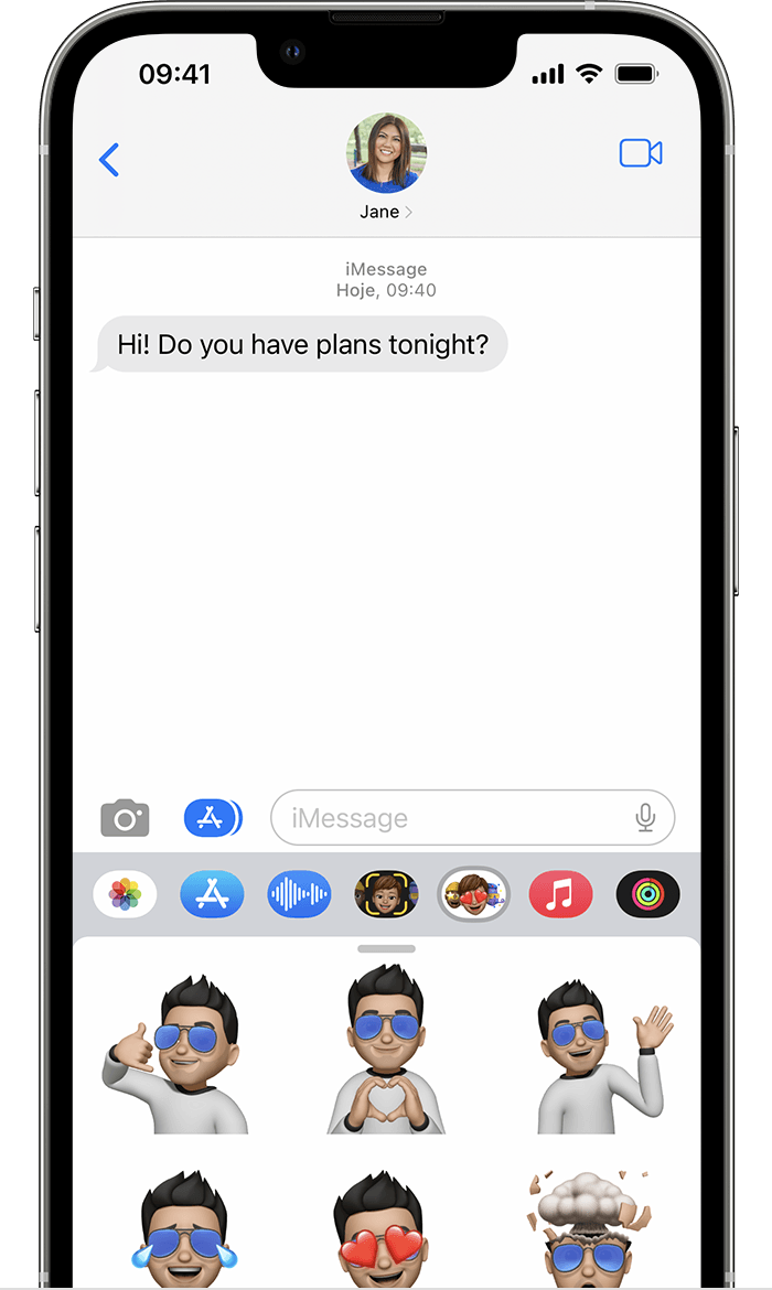 Usar os apps do iMessage no iPhone e iPad - Suporte da Apple (BR)