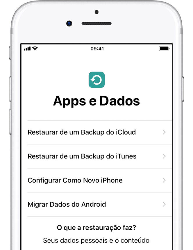 Migrar do Android para o iPhone, iPad ou iPod touch