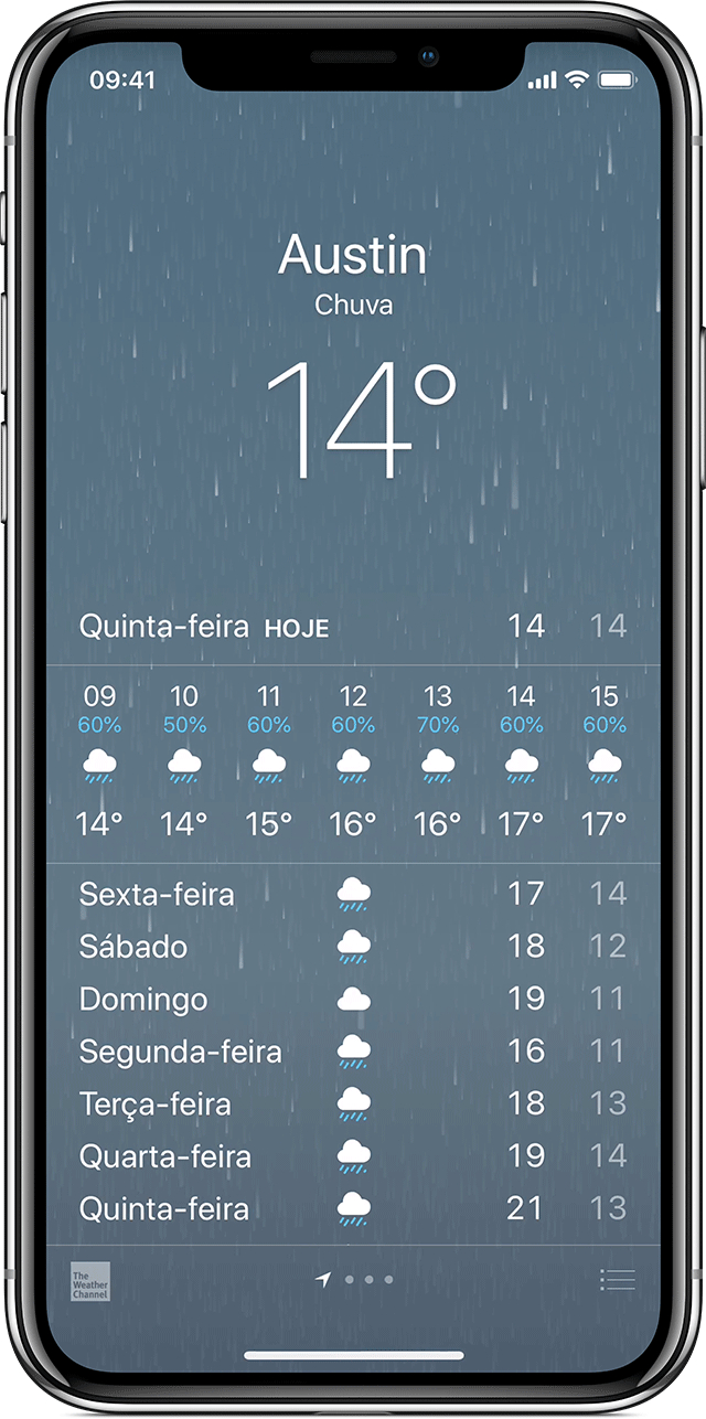 Melhor app de previsão do tempo para iphone