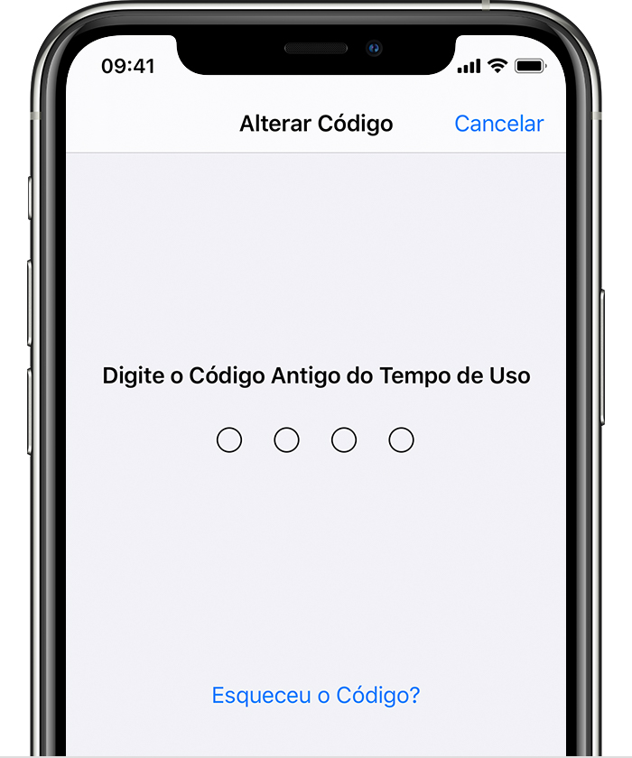 Se você tiver esquecido o código do Tempo de Uso - Suporte da Apple (BR)