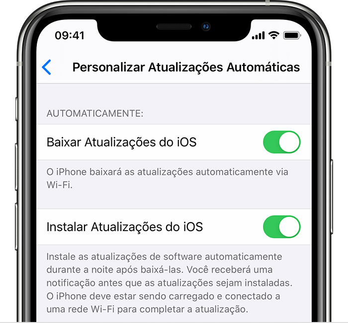 Atualizar O IPhone IPad Ou IPod Touch Suporte Da Apple