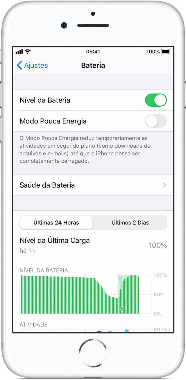 Bateria e desempenho do iPhone - Suporte da Apple