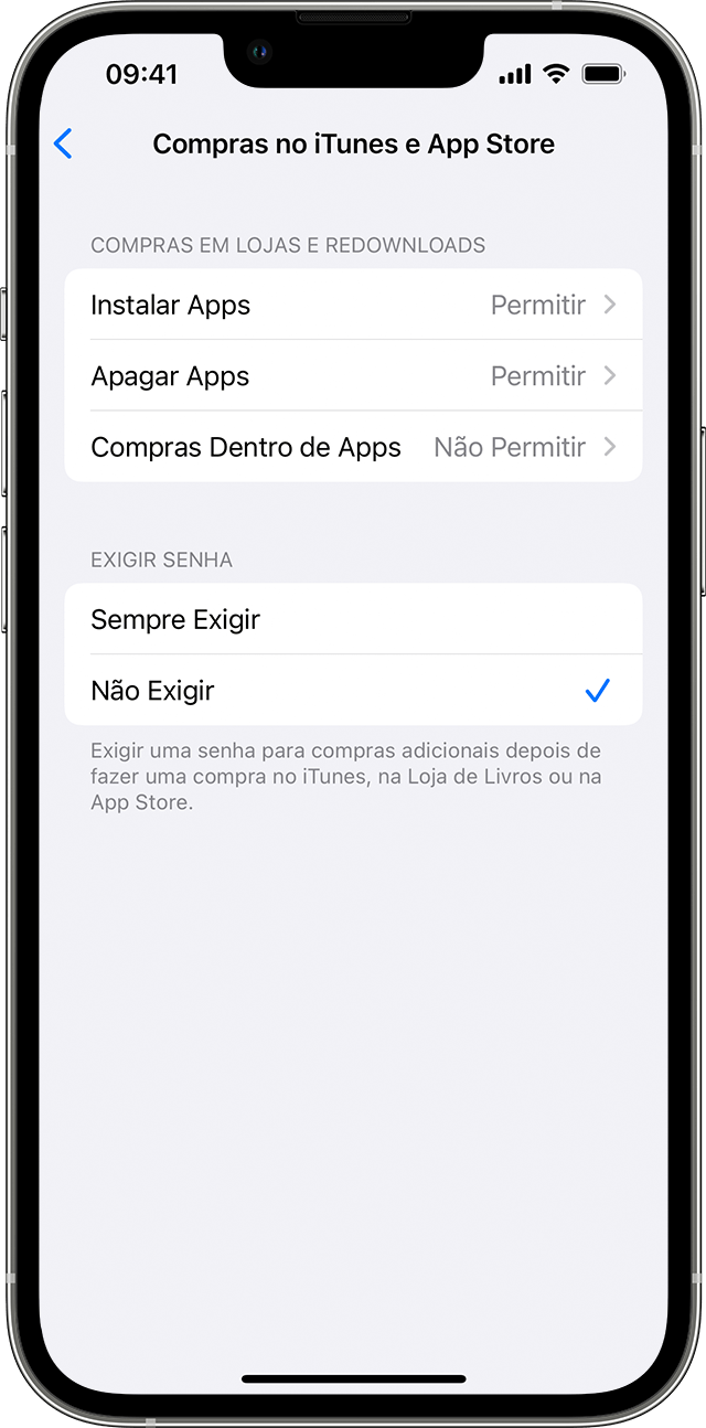 Usar os controles parentais no iPhone, iPad e iPod touch de seu