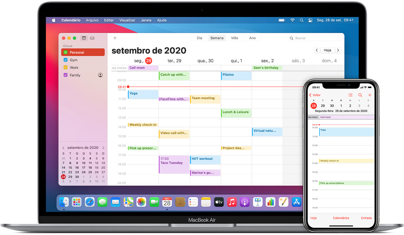 Manter O Calend rio Atualizado Com O ICloud Suporte Da Apple BR 