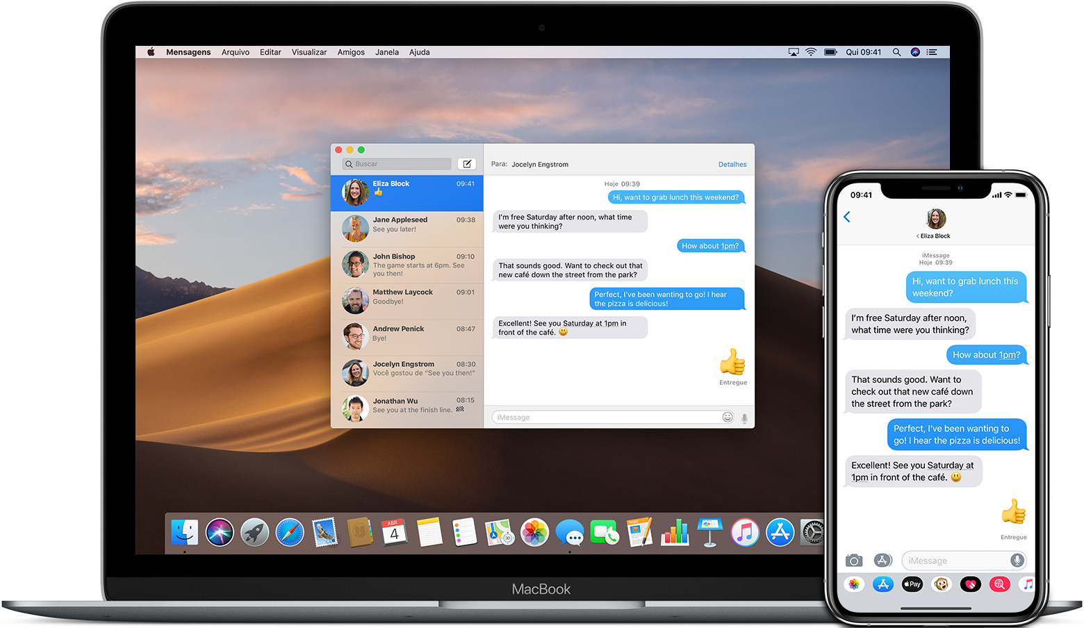 connect messages to mac from iphone