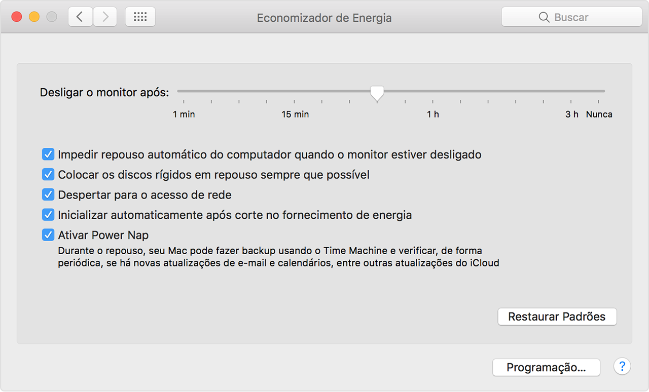 power nap mac el capitan