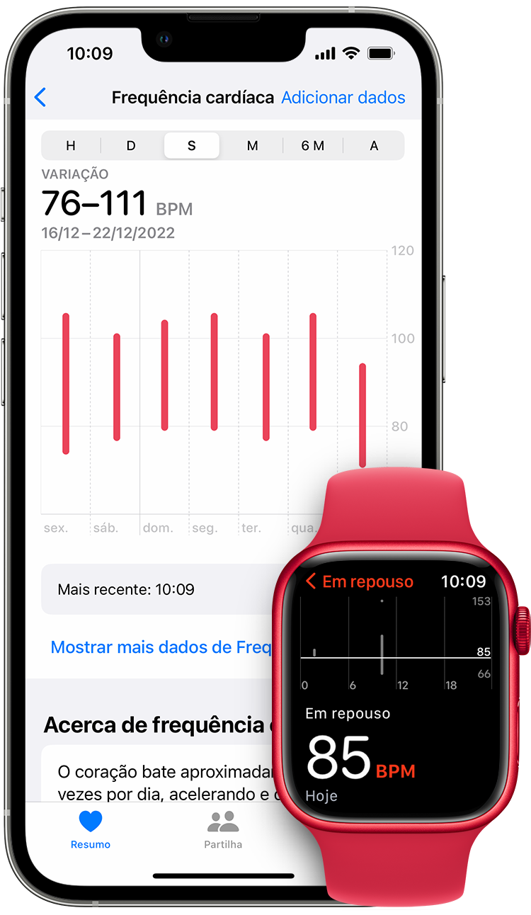 Monitorizar o ritmo cardíaco com o Apple Watch - Suporte Apple (PT)