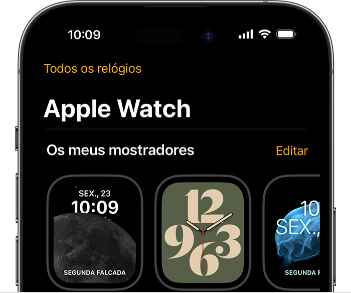 A app Apple Watch no iPhone