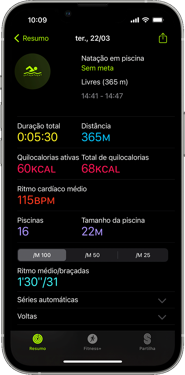 apple watch piscina