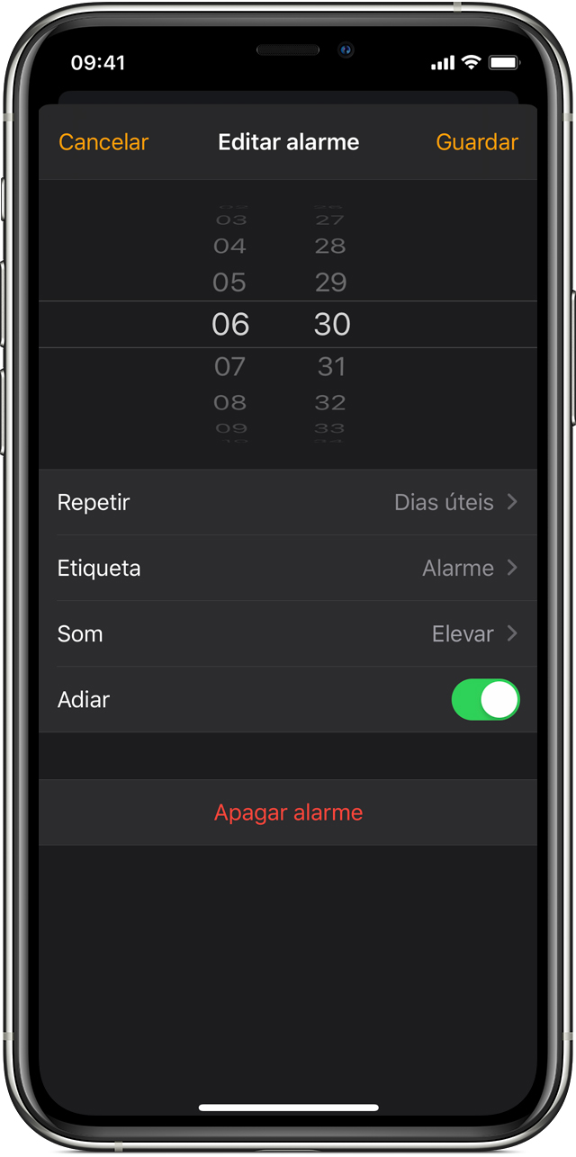 Como definir e gerir alarmes no iPhone Suporte Apple
