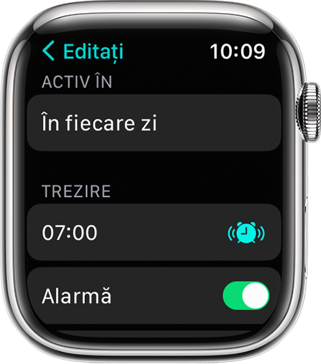 Monitorizarea somnului pe Apple Watch și folosirea aplicației Somn pe  iPhone - Apple Support (RO)