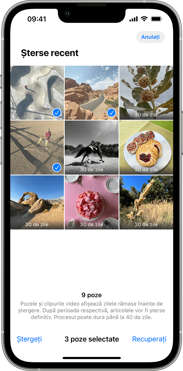Dacă lipsesc poze sau videoclipuri din aplicația Poze - Apple Support (RO)