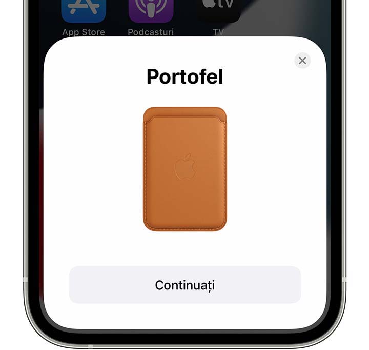 Despre portofelul din piele pentru iPhone cu MagSafe - Apple Support (RO)