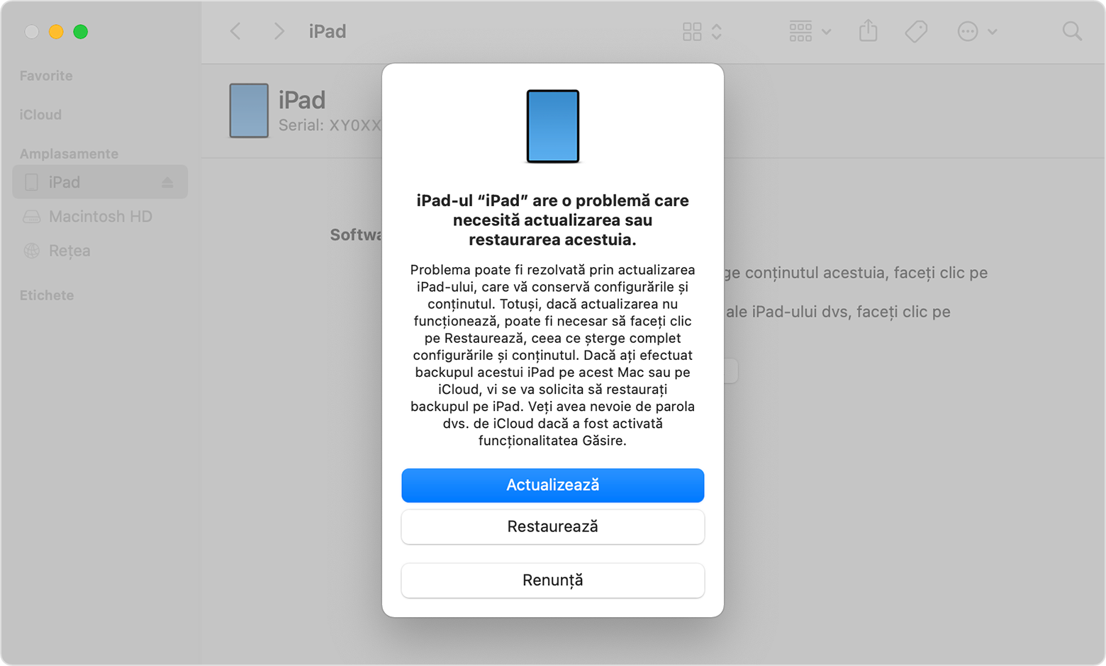Dacă dispozitivul tău iPad nu pornește sau este înghețat - Apple Support  (RO)