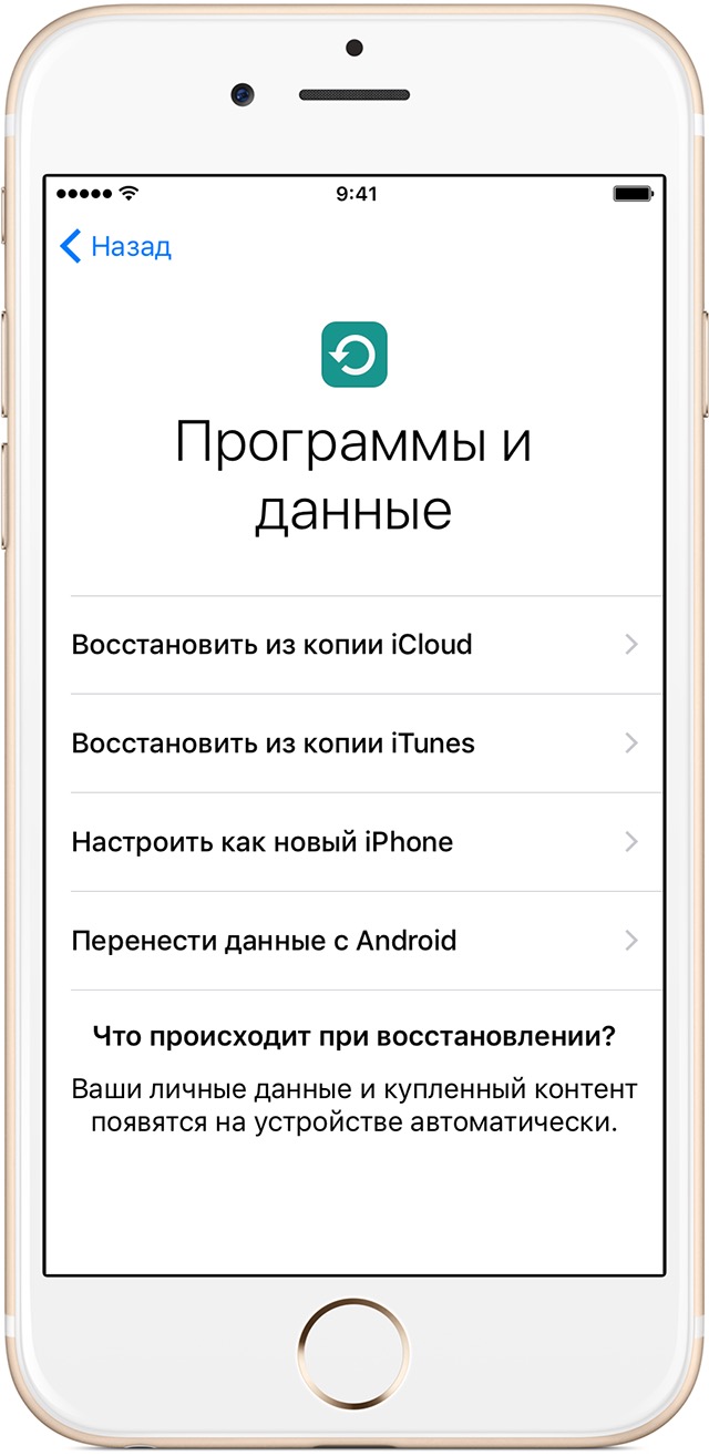 Системные службы документы и синхронизация iphone