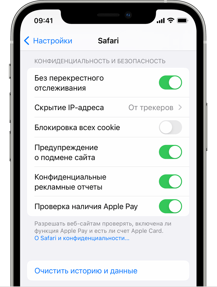 Как очистить сафари. Настройки сафари. На айфоне очистить историю и данные. Настройки Safari безопасность. Как удалить историю в сафари на айфоне.