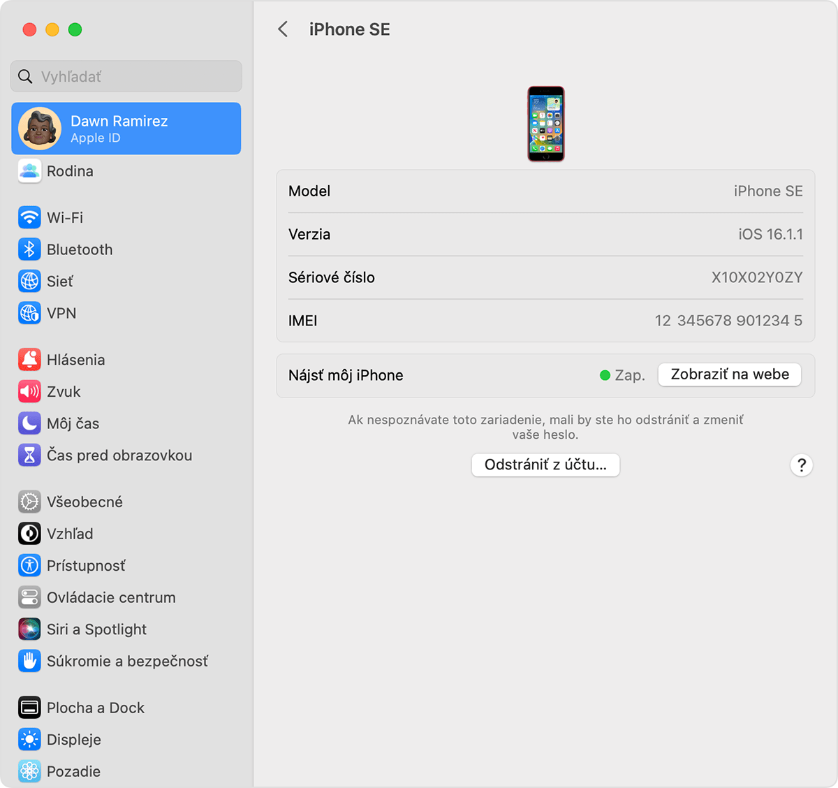 Zistenie, kde ste prihlásený, podľa zoznamu zariadení vášho Apple ID - Apple  Support (SK)