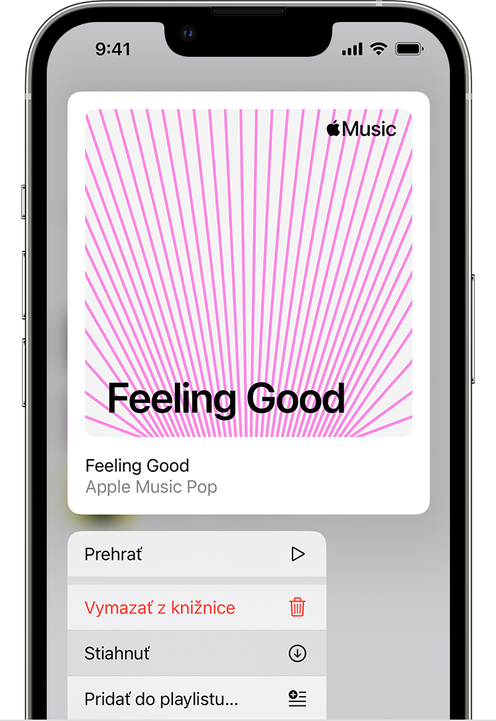 Pridávanie a sťahovanie hudby z Apple Music - Apple Support (SK)
