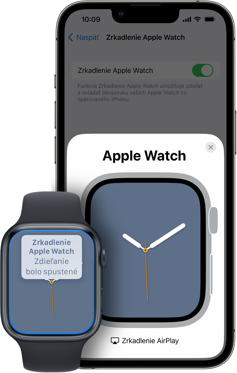 Ovládanie hodiniek Apple Watch pomocou iPhonu - Apple Support (SK)