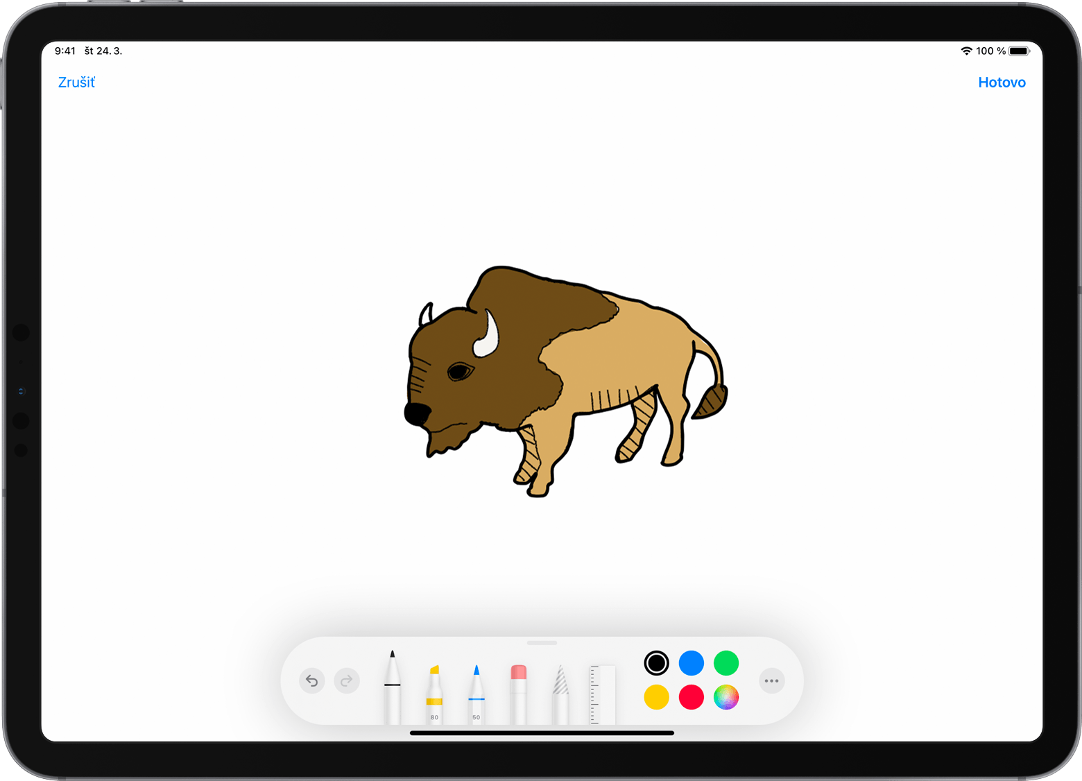 Kontinuita pre apku Kresba na iPade Pro