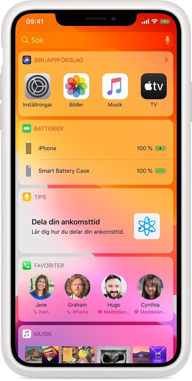 Ladda iPhone med Smart Battery Case - Apple-support