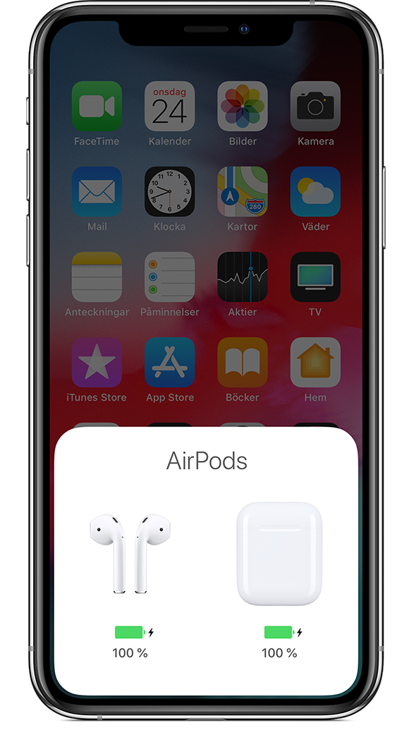 Om dina AirPods inte laddas - Apple-support