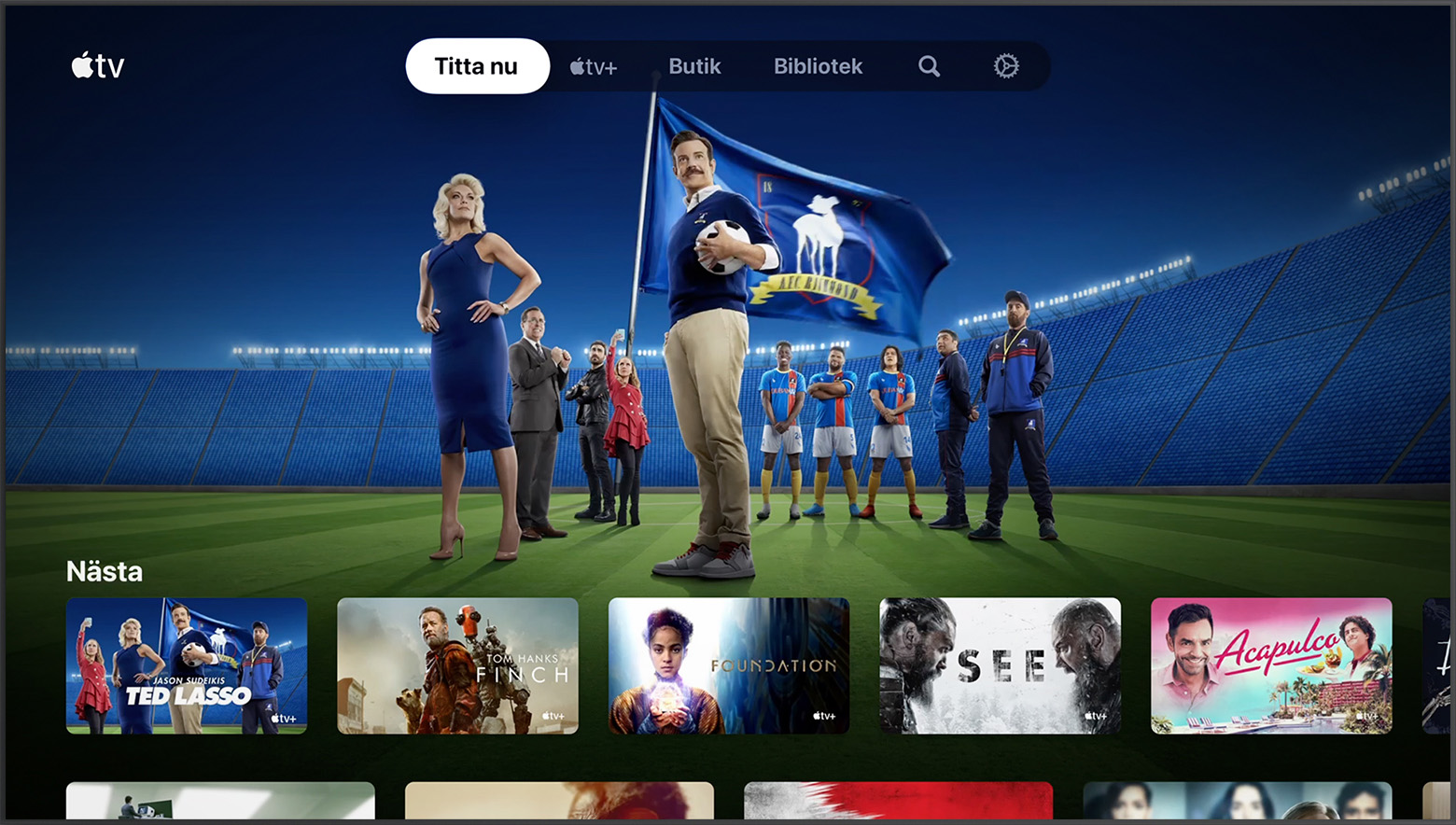 Fliken Titta nu i Apple TV-appen på en smart TV