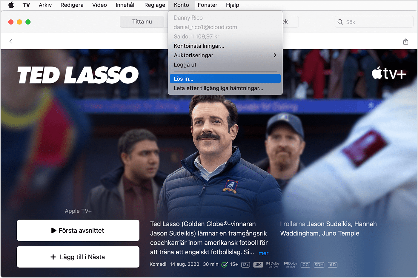 Alternativet Lösa in i konto på en Mac