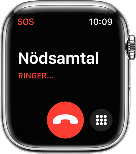Använda Nödsamtal SOS på Apple Watch - Apple-support (SE)