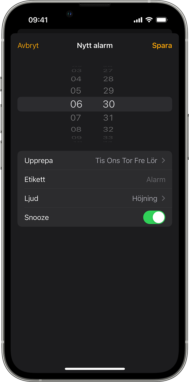 Så här ställer du in och ändrar alarm på din iPhone - Apple-support (SE)