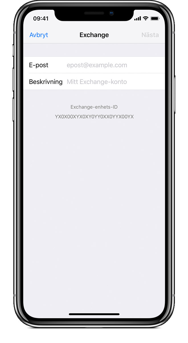 Подключение календаря exchange на iphone