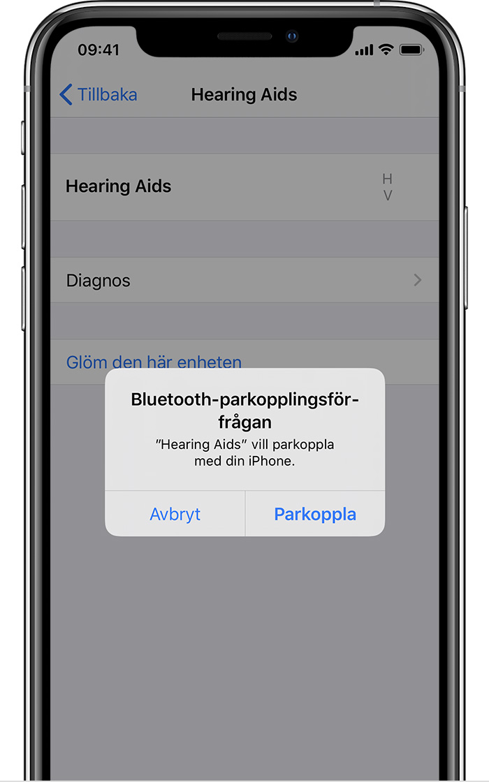 Använda Made for iPhone-märkta hörapparater - Apple-support