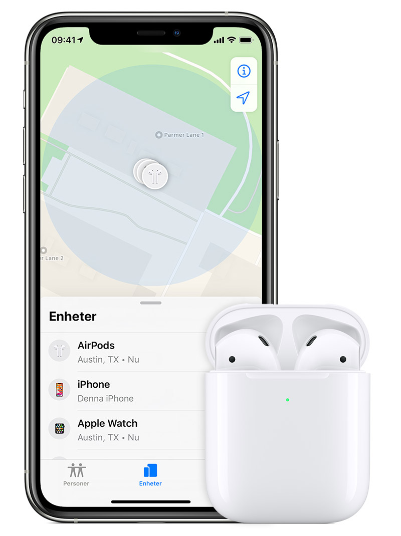 hitta mobil på karta Så här hittar du dina borttappade AirPods   Apple support