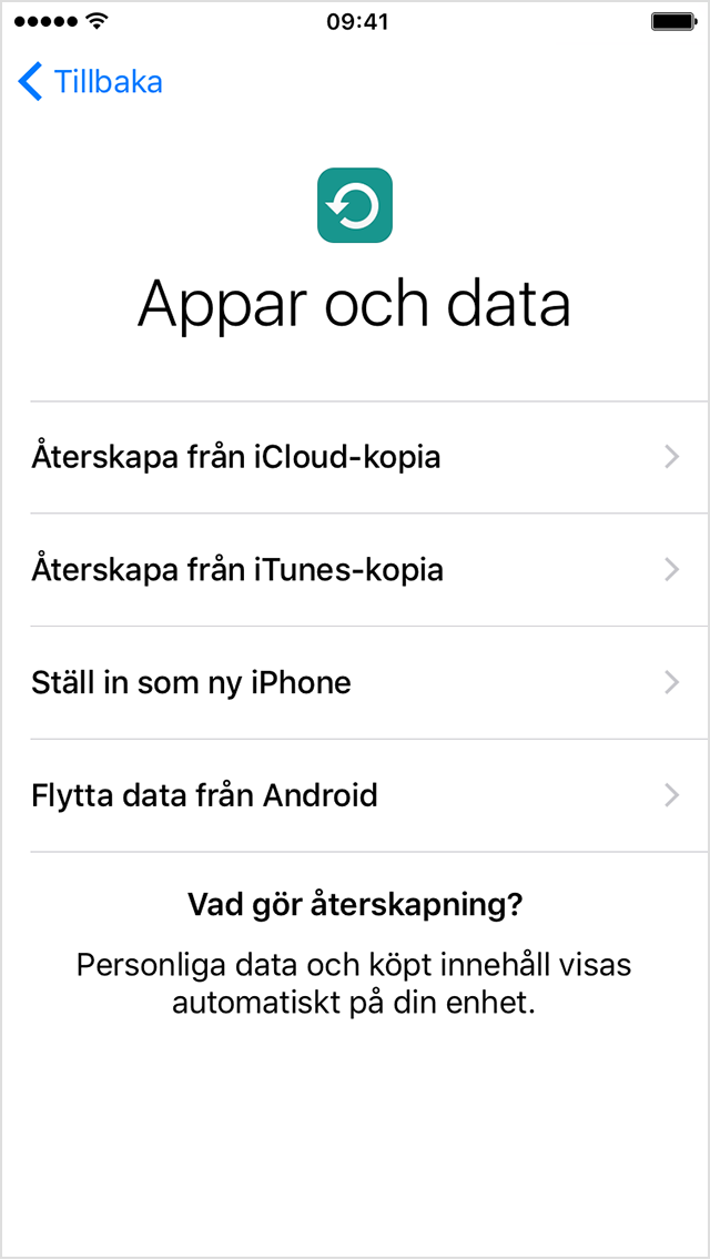 Icloud säkerhetskopia