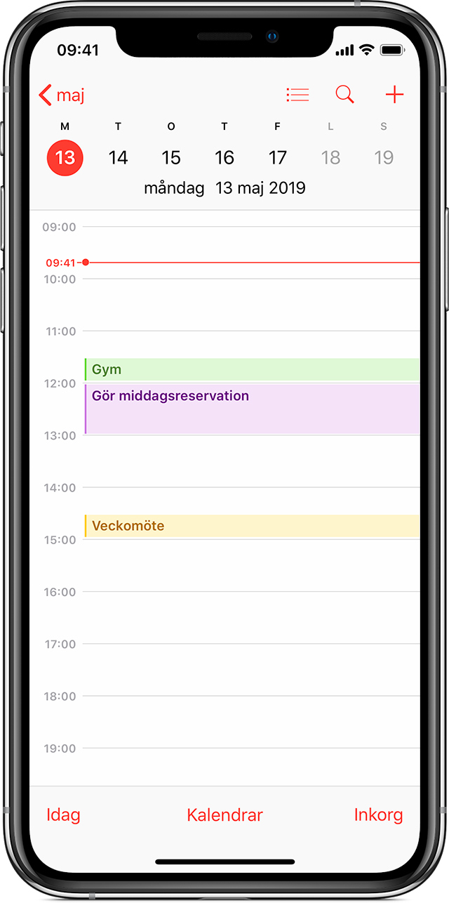 Håll kalendern uppdaterad med iCloud - Apple-support