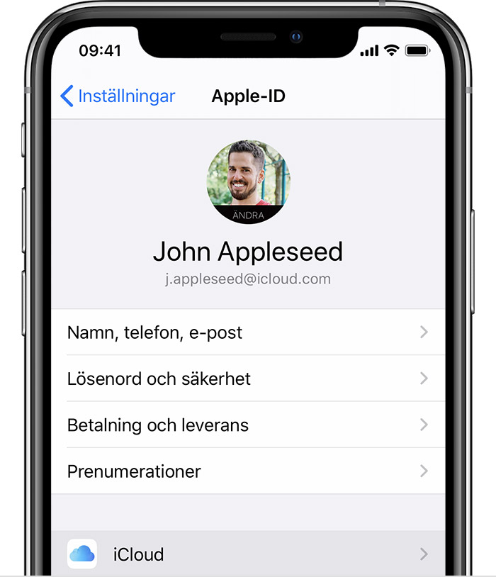 Icloud säkerhetskopia